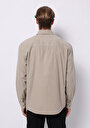 thumb-Afișați detalii pentru Camasa Cu Maneca Lunga De Barbati Bej Comfort Fit  Cl1075661