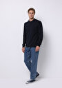 thumb-Afișați detalii pentru Pulover De Barbati Albastru Marin Regular Fit  Cl1076070