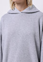 thumb-Afișați detalii pentru Hanorac / Bluza De Dama Gri Oversize Fit  Cl1076447
