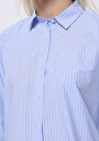 thumb-Afișați detalii pentru Camasa Cu Maneca Lunga De Dama Albastru Regular Fit  Cl1075215
