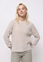 thumb-Afișați detalii pentru Pulover De Dama Ecru Regular Fit  Cl1076099