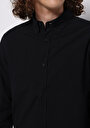 thumb-Afișați detalii pentru Camasa Cu Maneca Lunga De Barbati Negru Regular Fit  Cl1073845