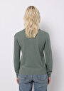 thumb-Afișați detalii pentru Pulover De Dama Verde Slim Fit  Cl1075730