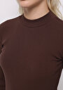thumb-Afișați detalii pentru Pulover De Dama Maro Slim Fit  Cl1076035