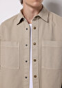 thumb-Afișați detalii pentru Jachetă De Barbati Bej Comfort Fit  Cl1076729