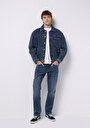 thumb-Afișați detalii pentru Jacheta De Barbati Albastru Regular Fit  Cl1076804