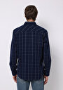 thumb-Afișați detalii pentru Camasa Cu Maneca Lunga De Barbati Albastru Marin Regular Fit  Cl1075449