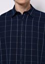 thumb-Afișați detalii pentru Camasa Cu Maneca Lunga De Barbati Albastru Marin Regular Fit  Cl1075449