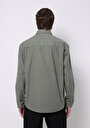 thumb-Afișați detalii pentru Camasa Cu Maneca Lunga De Barbati Kaki Comfort Fit  Cl1075661