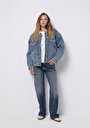 thumb-Afișați detalii pentru Jacheta De Dama Denim Oversize Fit  Cl1076050