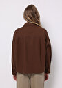 thumb-Afișați detalii pentru Camasa Cu Maneca Lunga De Dama Maro Relax Fit  Cl1076671