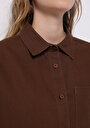 thumb-Afișați detalii pentru Camasa Cu Maneca Lunga De Dama Maro Relax Fit  Cl1076671