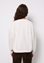 thumb-Afișați detalii pentru Hanorac / Bluza De Dama Ecru Relaxed Fit  Cl1076584