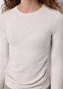 thumb-Afișați detalii pentru Pulover De Dama Ecru Slim Fit  Cl1077097