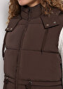 thumb-Afișați detalii pentru Vesta De Dama Maro Regular Fit  Cl1075667