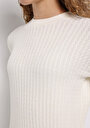 thumb-Afișați detalii pentru Pulover De Dama Alb Regular Fit  Cl1076610