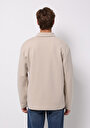thumb-Afișați detalii pentru Tricou Cu Maneca Lunga De Barbati Bej Comfort Fit  Cl1077104