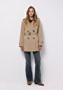 thumb-Afișați detalii pentru Jacheta De Dama Bej Regular Fit  Cl1075672