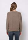 thumb-Afișați detalii pentru Pulover De Dama Maro Regular Fit  Cl1076628