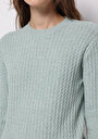 thumb-Afișați detalii pentru Pulover De Dama Verde Regular Fit  Cl1076610