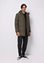 thumb-Afișați detalii pentru Palton De Barbati Verde Regular Fit  Cl1076393
