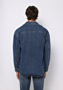 thumb-Afișați detalii pentru Jachetă De Barbati Albastru Oversize Fit  Cl1077540