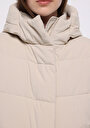 thumb-Afișați detalii pentru Palton De Dama Ecru Regular Fit  Cl1076410