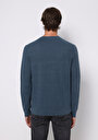 thumb-Afișați detalii pentru Pulover De Barbati Albastru Regular Fit  Cl1076438