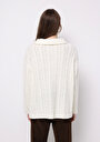 thumb-Afișați detalii pentru Pulover De Dama Ecru Oversize  Cl1076701