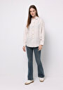 thumb-Afișați detalii pentru Camasa Cu Maneca Lunga De Dama Ecru Relax Fit  Cl1077306