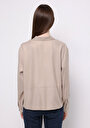 thumb-Afișați detalii pentru Camasa Cu Maneca Lunga De Dama Bej Relax Fit  Cl1077319