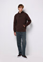 thumb-Afișați detalii pentru Hanorac / Bluza De Barbati Maro Comfort Fit  Cl1076276