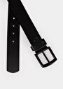 thumb-Afișați detalii pentru Curea De Barbati Negru Modern Fit  Cl1078108