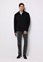 thumb-Afișați detalii pentru Tricou Cu Maneca Lunga De Barbati Negru Comfort Fit  Cl1077104