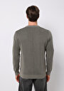 thumb-Afișați detalii pentru Pulover De Barbati Kaki Regular Fit  Cl1076739