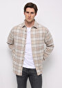 thumb-Afișați detalii pentru Camasa Cu Maneca Lunga De Barbati Bej Regular Fit  Cl1076286