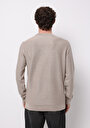 thumb-Afișați detalii pentru Pulover De Barbati Bej Regular Fit  Cl1076471