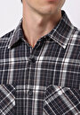thumb-Afișați detalii pentru Camasa Cu Maneca Lunga De Barbati Albastru Marin Comfort Fit  Cl1076524