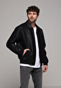 thumb-Afișați detalii pentru Jacheta De Barbati Negru Regular Fit  Cl1077716