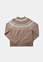 thumb-Afișați detalii pentru Pulover De Dama Bej Regular Fit  Cl1076626
