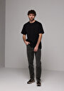 thumb-Afișați detalii pentru Tricou Cu Maneca Scurta De Barbati Negru Comfort Fit  Cl1077597