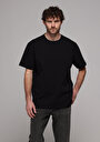 thumb-Afișați detalii pentru Tricou Cu Maneca Scurta De Barbati Negru Comfort Fit  Cl1077597