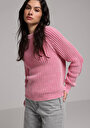 thumb-Afișați detalii pentru Pulover De Dama Roz Regular Fit  Cl1077653