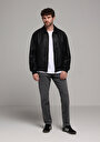 thumb-Afișați detalii pentru Jacheta De Barbati Negru Regular Fit  Cl1077716