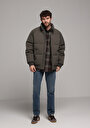thumb-Afișați detalii pentru Jacheta De Barbati Verde Regular Fit  Cl1077947