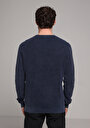 thumb-Afișați detalii pentru Pulover De Barbati Albastru Regular Fit  Cl1078143