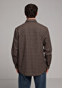 thumb-Afișați detalii pentru Camasa Cu Maneca Lunga De Barbati Maro Comfort Fit  Cl1078148