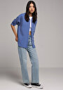 thumb-Afișați detalii pentru Camasa Cu Maneca Lunga De Dama Albastru Fashion Fit  Cl1078109