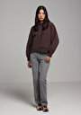 thumb-Afișați detalii pentru Hanorac / Bluza De Dama Maro Relax Fit  Cl1077688