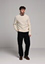 thumb-Afișați detalii pentru Pulover De Barbati Ecru Regular Fit  Cl1077457